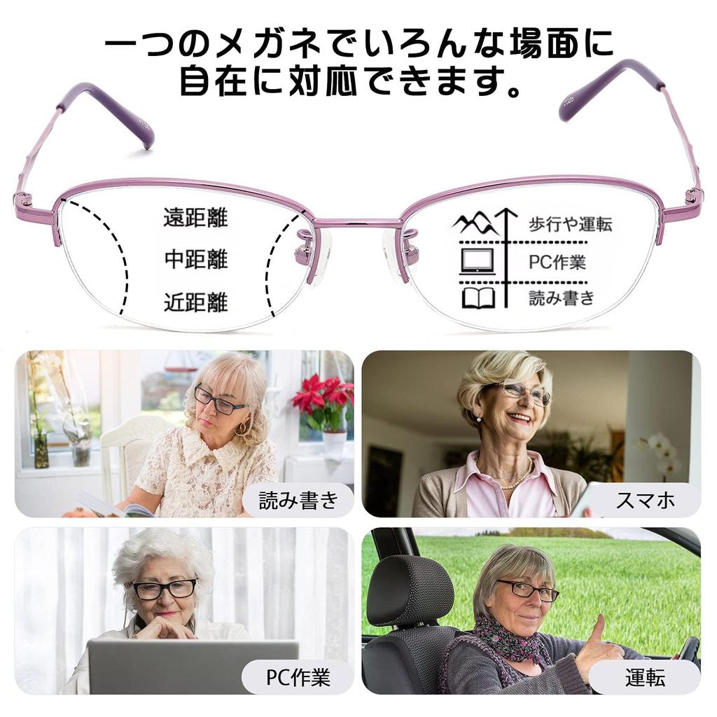 Reading Blue Light Easy to Reading Aspheric UV for Reading and Computer Use [CEETOL] Glasses, Blocking, Stylish, Bifocal, Progressive, Use,