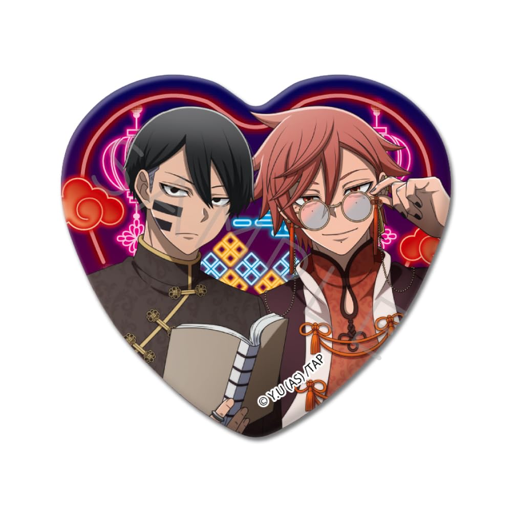 TV Anime [Tougen Anki] 2nd Edition Heart-Shaped Can Badges [8 Types in Total, Trading] 8-Piece Box