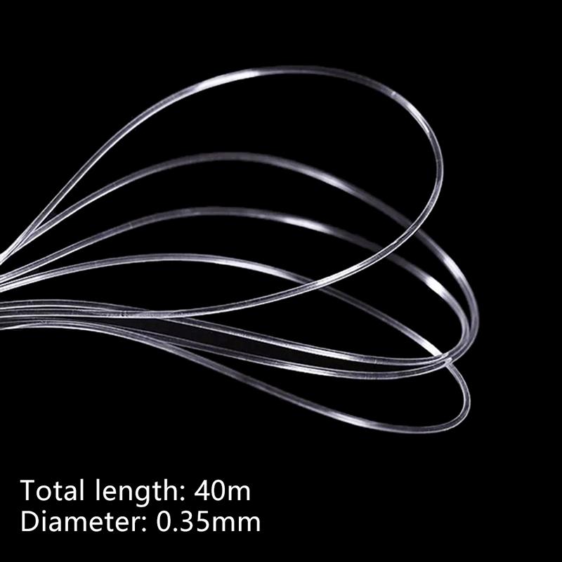 40 м прозрачная нейлоновая невидимая нить рыболовная проволока подвесные шары проволока ювелирные изделия рождественская гирлянда нить украшение на день рождения