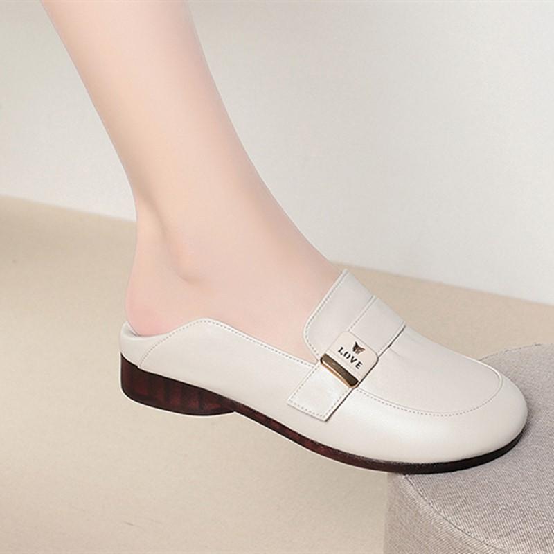 Fashion AIYUQI Ladies Shoes Wdges 2024 New Fall Casual Genuine Leather Mom Shoes Women Round Toe Large Size Women's Shoes