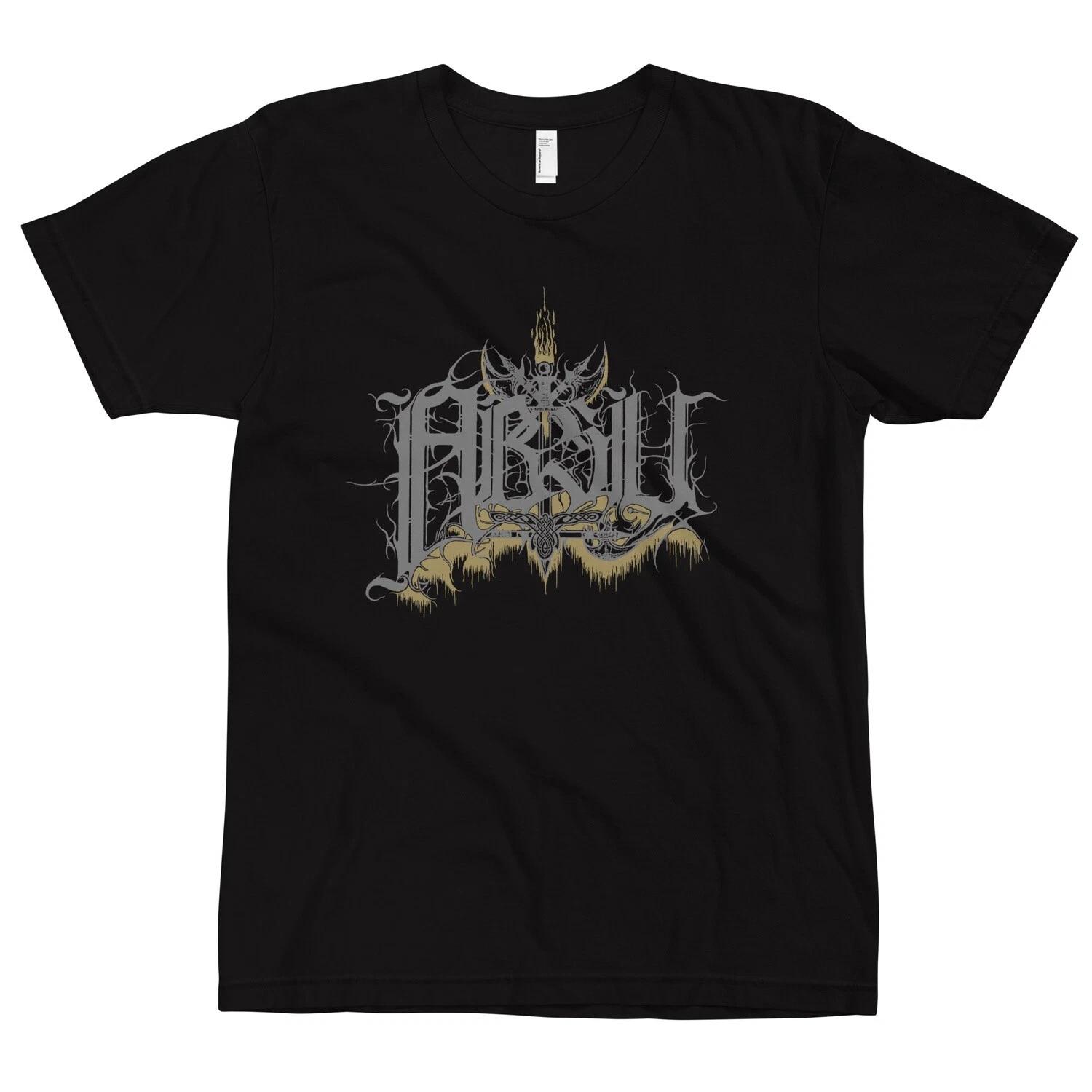 ABSU - LOGO 97 (GOLD & GREY PRINT) / Zemial, Aura Noir, Darkthrone, Bathory 4XL