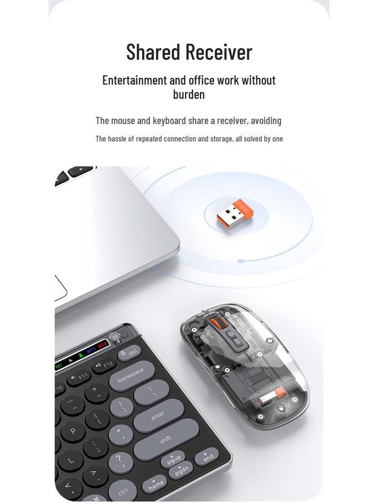 Rechargeable Universal Wireless Bluetooth Scissor-Switch Keyboard for Laptop, Desktop, Tablet, and Phone