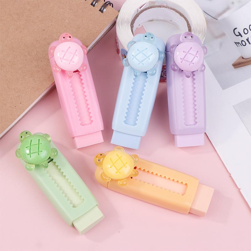 Uroczy świecący żółw, gumka do mazania typu push-pull, gumka do mazania w kształcie kreskówki, prezent dla studenta, nagroda za artykuły papiernicze