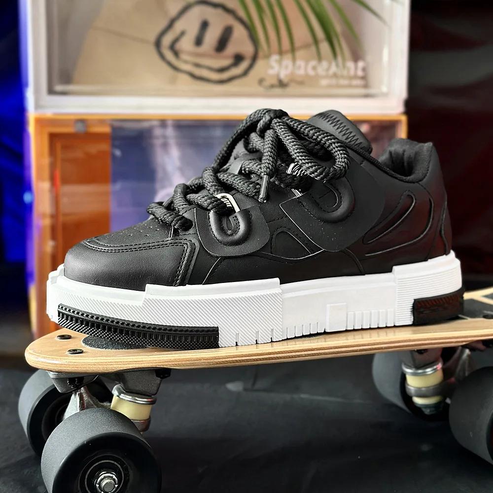 Fashion Casual Shoes Men 2025 New Men's Shoes Niche Design Bread Casual China-Chic Skateboard Shoe Mens Loafers Sneakers zapatos hombre