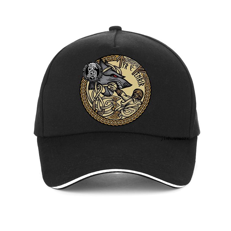 Men Animal 3D Print Viking Rune Wolf Baseball Caps Hip-Hop Trucker Unisex Sunhat Women Odin Dragon Rune Snapback Adjust Hat