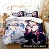 Kawaii Girls Ōokami Mio Bedding Set Single Twin Full Queen King Size Bed Set Aldult Bedroom Duvetcover Sets Bed Sheet Set