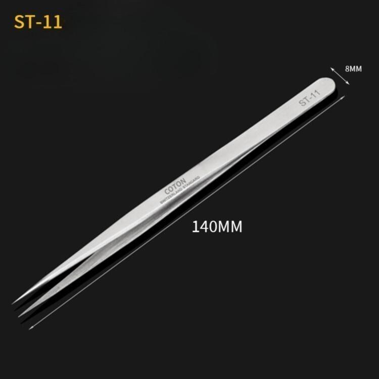 1pc Eyebrow Tweezer False Eyelash Extension Tools Hyperfine High Precision Anti Acid Tweezers