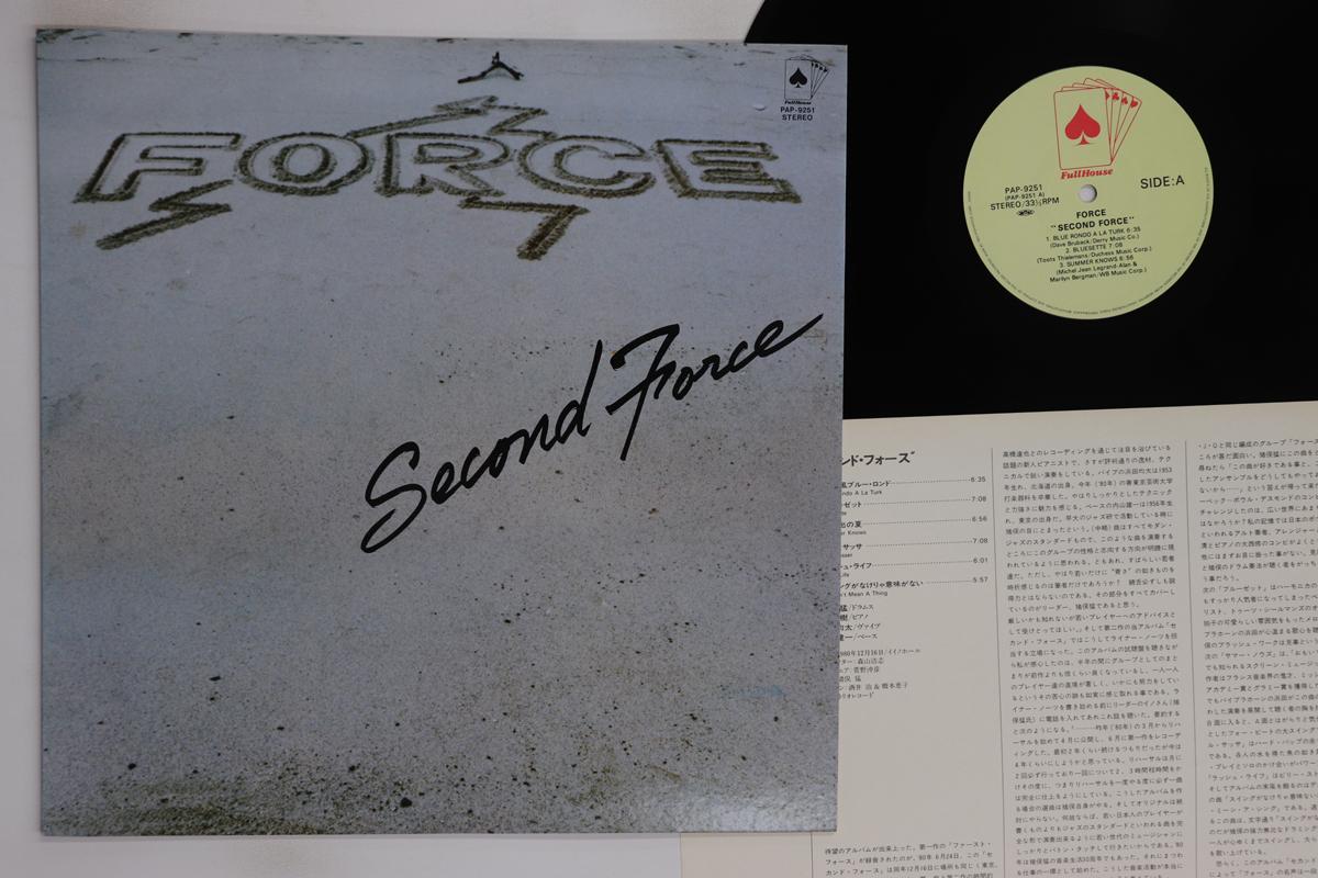 

LP Record FORCE Second Force PAP9251 FULLHOUSE 1981 Japan Jazz Used