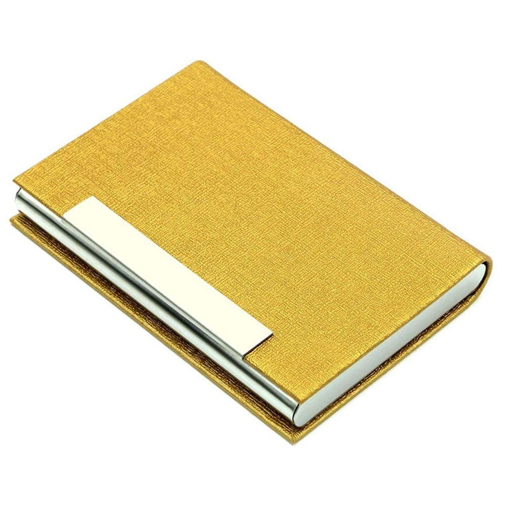 

Для ID Кредитна банківська картка PU шкіра Візитниця Візитниця Чохол для карток Кишеня для карток золотий