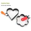 Heart-Shaped Stainless Steel Egg and Cookie Mold Cooking Tool