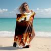 Beach Towel with Attack on Titan3 Pattern - soft,absorbent,machine washable Lightweight&Modern,swimming,Travel Essentials