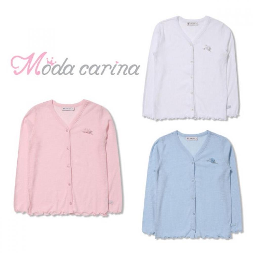 

[Мода Карина] Кардиган с рубчиками и оборками Мода Карина Синий Blue/110