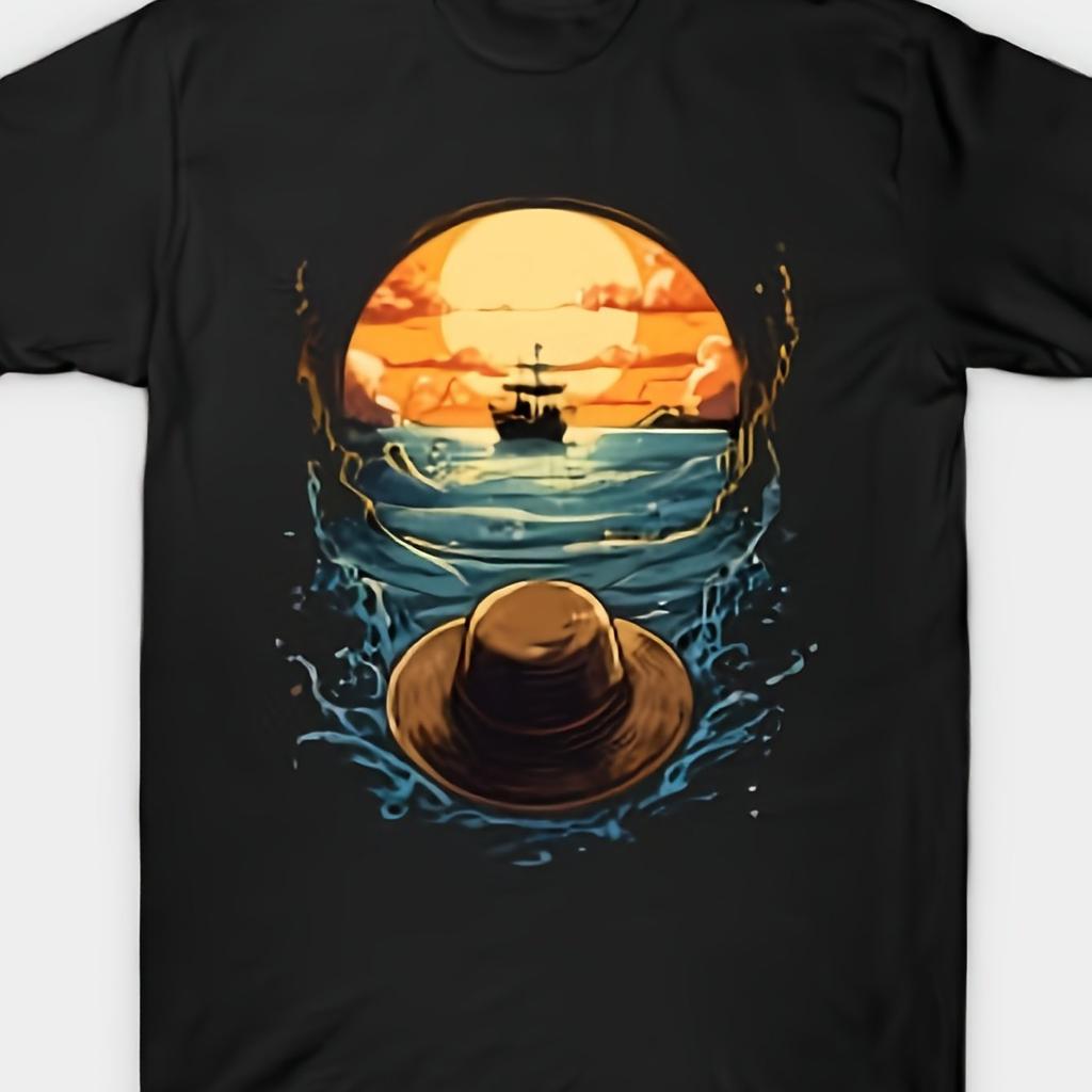 Luffy ONE PIECE Anime Summer T-shirt Harajuku Men's and Women's Leisure Sports Fitness Loose Comfortable Oversized Short Sleeves