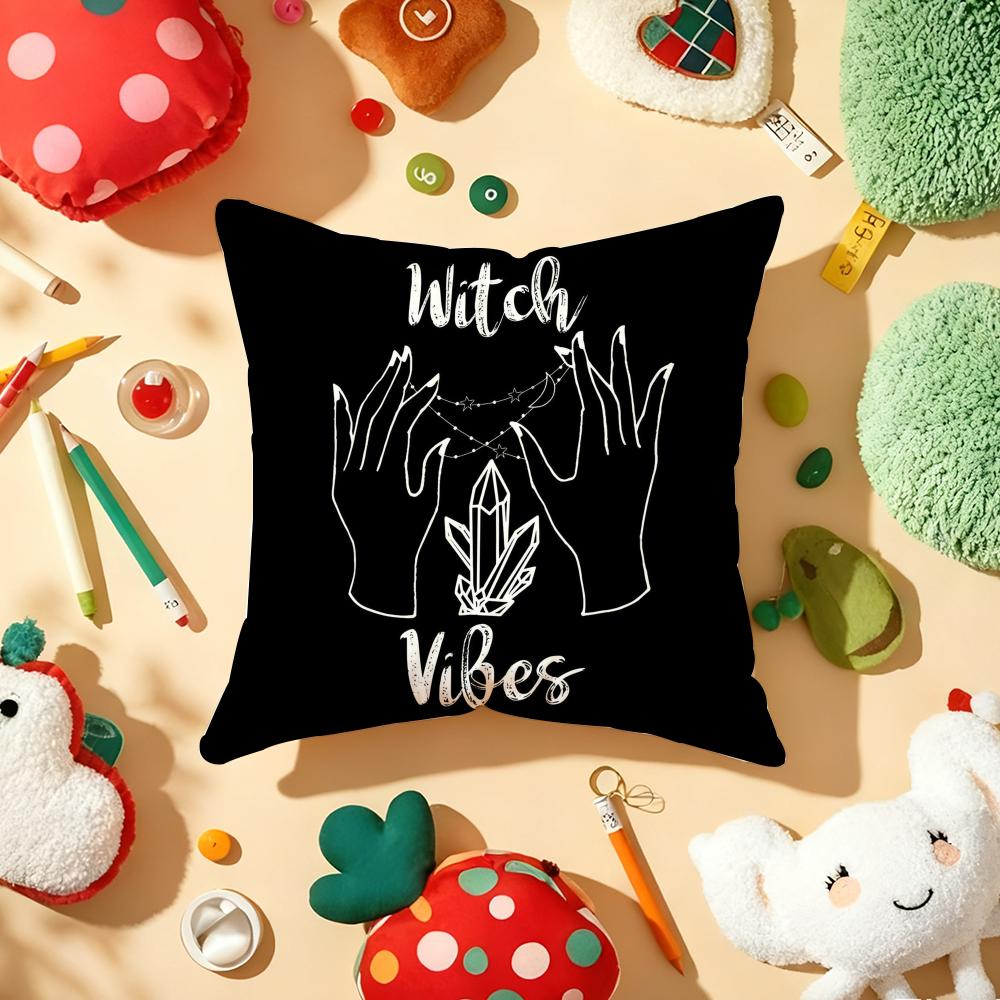 Celestial Hands Art Print Cushion Cover Plush Fabric Soft Double-Sided Printed Sofa Warm Winter Home Gift Pillow Cover