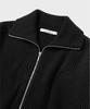 NONBLANK Loose Fit Zip-Up Collar Knit_Black