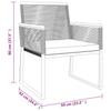 4 Piece Garden Lounge Set with Cushions Black Steel