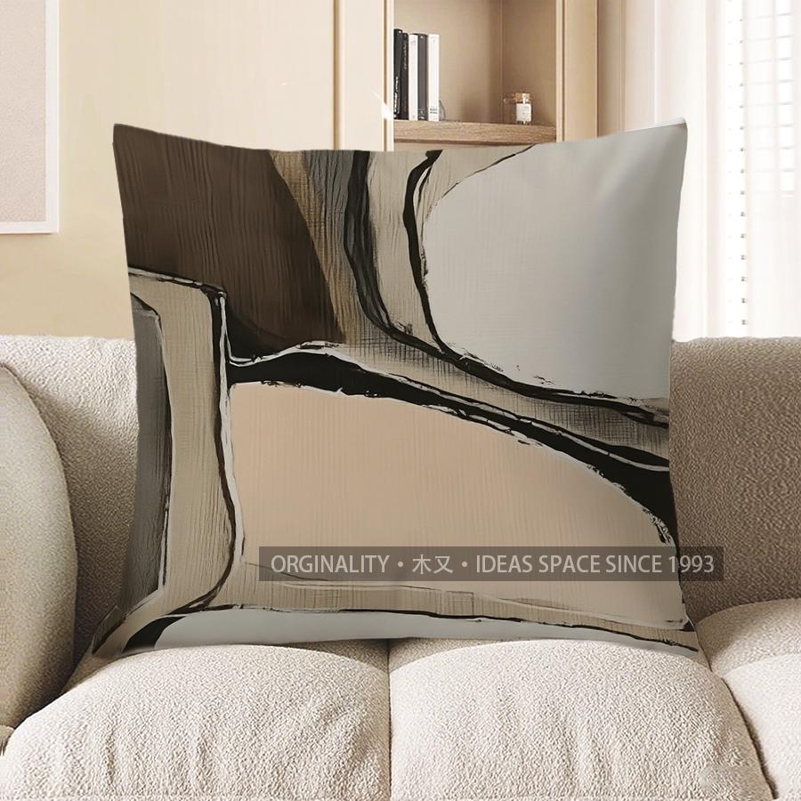 Home Decor Modern Abstract Geometric Pattern Pillow Cover Pattern Cushion Cover Suitable For Sofa Bedroom Car Pillow Cover