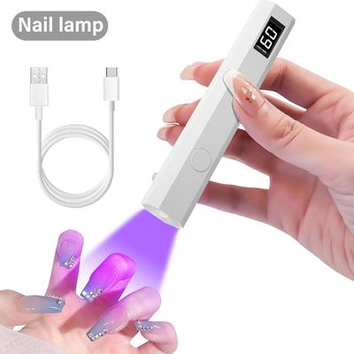 Taşınabilir El Tipi Mini Tırnak Lambası Jel Cila Hızlı Kuruyan El Feneri Kalem USB Tırnak Kurutma Makinesi UV LED Tırnak Lambası