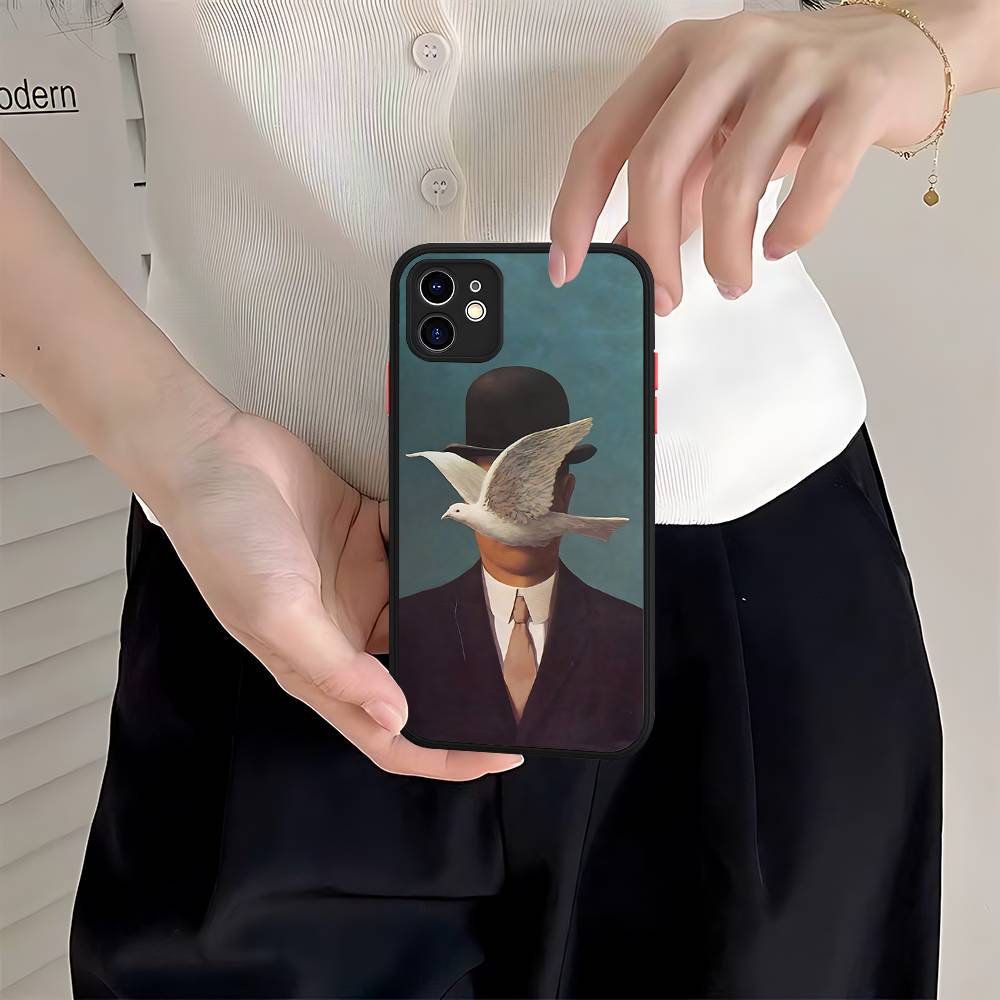 

Art R-Rene Francois Ghislain Magritte Matte Transparent Phone Cover For IPhone Case 16 15 14 13 12 11 Pro Max X XS Max Plus iphone 14pro max