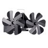 12 Blades Heat Powered Stove Fan Wood Burning Stove Fan for Log Burning Silent Energy Saving Fireplace Fan with Overheat Protect
