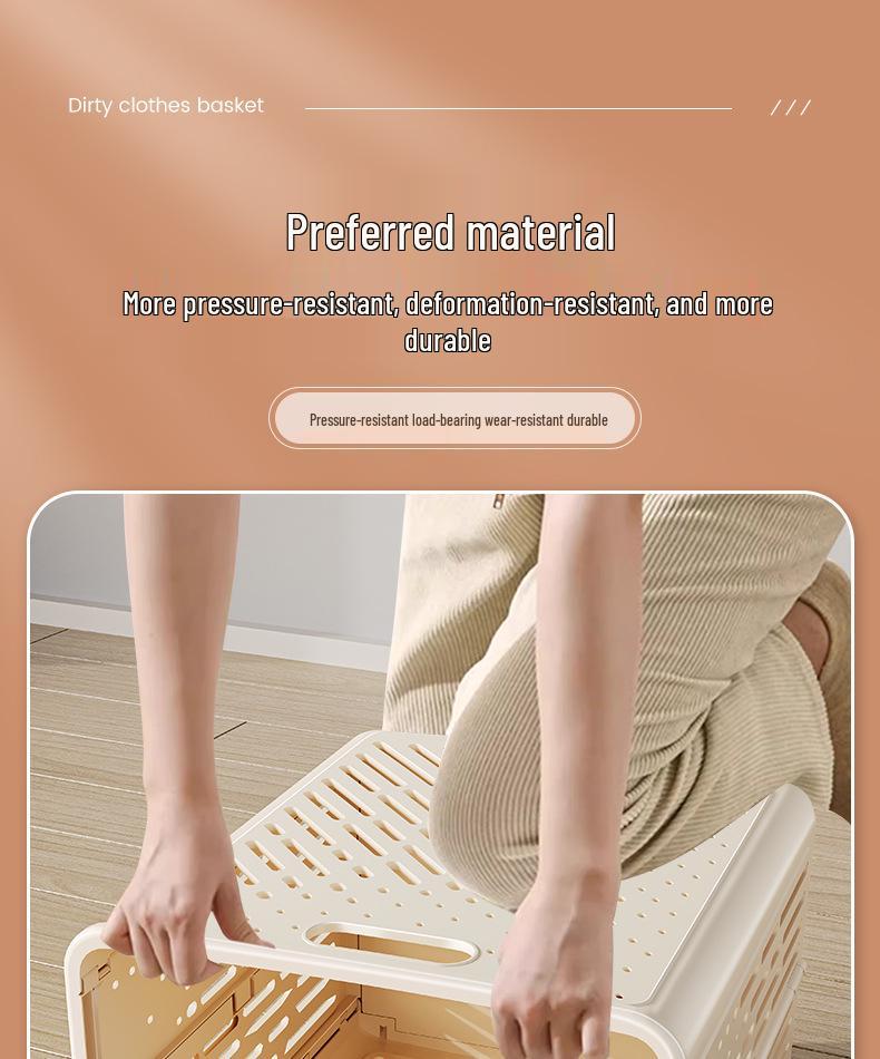 Skládací koš na prádlo s velkou kapacitou pro koupelnu a domácí použití