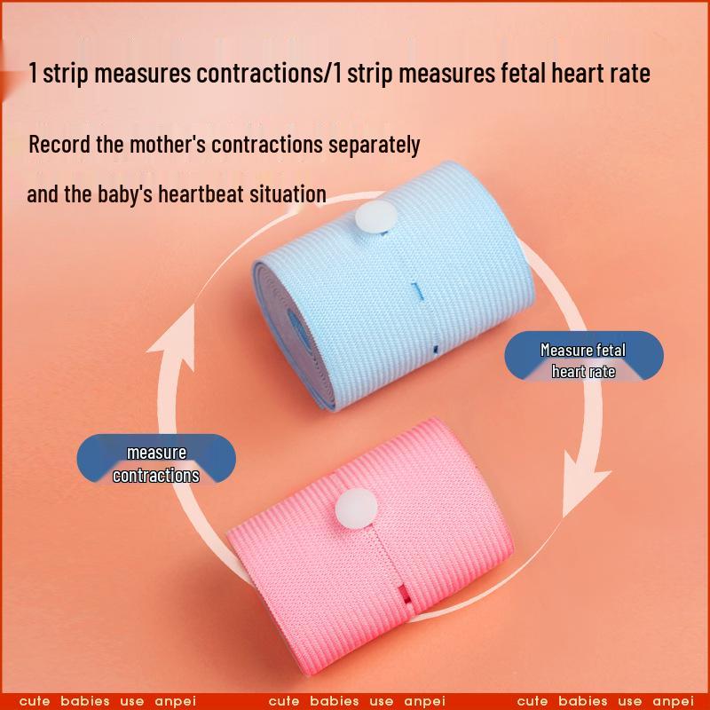 Elastic Fetal Heart Monitoring Belt for Pregnant Women - Antepartum Prenatal Examination, 2 Pieces