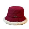 Woolen Thickened Warm Fisherman Hat Women's Winter Cold Proof Plush Ear Protection Hat Fashionable and Versatile Small Bucket Hat Showing Face