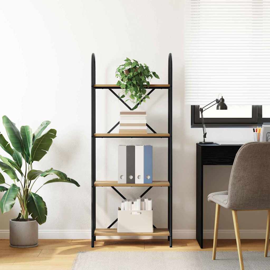 Artisan Oak Bookshelf 60 x 30 x 146 cm Particleboard
