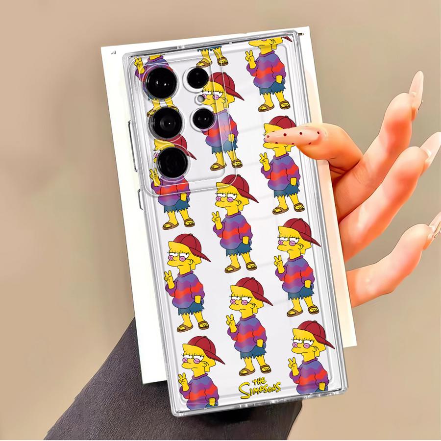 The S-simpsons Case for Samsung Galaxy S24 Note 20 Ultra 10 S22 FE S23 Ultra S25 Edge S26 S20 Plus S21 Phone Cover