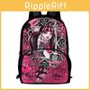 Monster High School Backpack With Spacious Compartments For Students And Durable Oxford Cloth