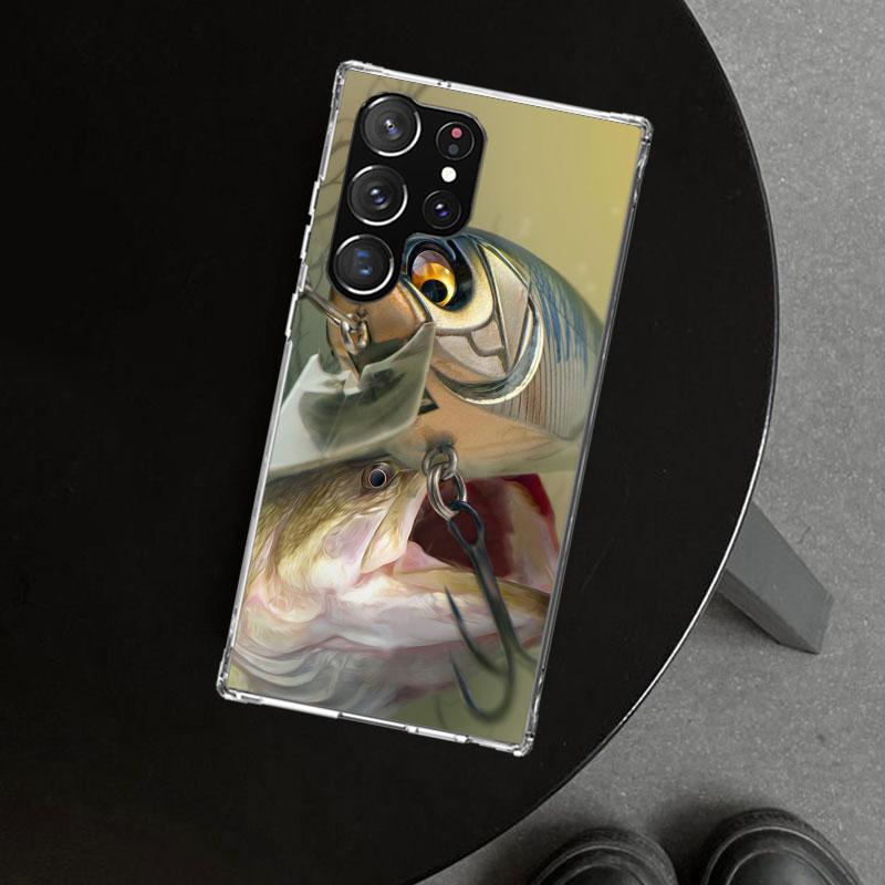 Carp Fish Fishing Rod Hook Phone Case Cover for Samsung Galaxy S26 S25 Edge S24 S23 Ultra S22 Plus S21 FE S20 + Art Customized F