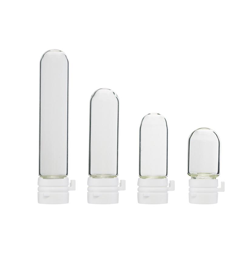 Clear Bayonet Glass Bottle for Liquid (1.5ml, 2ml, 3ml, 5ml) - Tear-Shaped Small Bulb Design