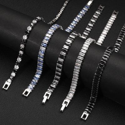 Bracelet en Acier Inoxydable Acier Titane Bijoux Zircon Accessoires Unisexe