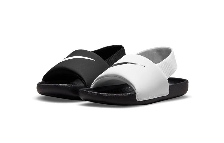 Nike Kawa Slide Athleisure Low Top Toddler Shoes Black White Infant And Toddler DM0974-100