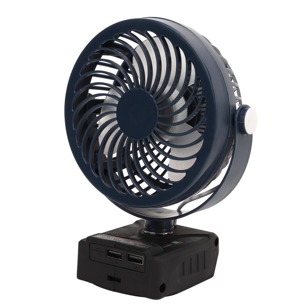 5in Cordless Fan Rechargeable Desk Fan Battery Powered Small Electric Fan with 2 USB Charging Ports