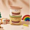 2 Pcs Mini Trash Can Office Desk Cartoon Table Garbage Rubbish Pp Material Storage Dustbin Cute Shape Decorates Room Save Space