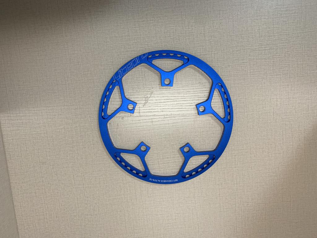Litepro BMX Bicycle BCD130 Single Disc Gear Round Plate Crankset 45/47/53/56/58T Folding Bike Chain Wheel Crank Chainring