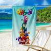 proof beach towel with a Oddbods pattern - soft,absorbent,quick-drying,machine washable - perfect for swimming,camping,bathing