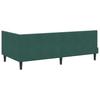 Corner Bed Frame with Headboard Dark Green 90 Cm X 190 Cm Velvet