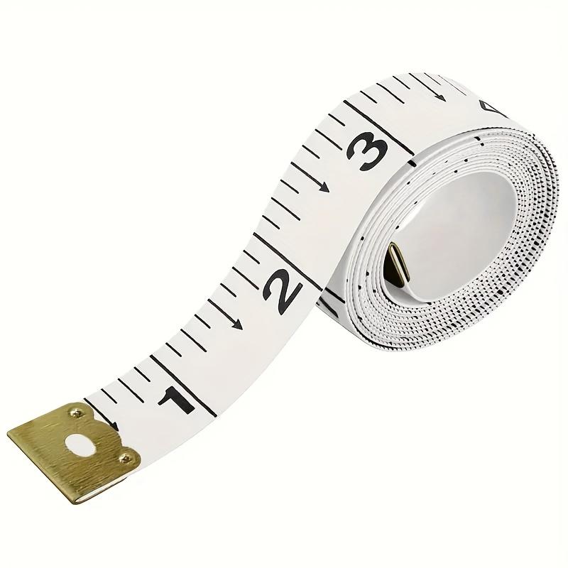 

1PC 1.5m Measuring Clothing Ruler PVC Tailor Ruler Measuring Measurements Clothing Tape Measure Double Scale Portable Mini білий