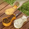 2 In 1 300ml Portable Food Grade Material Dog Cat Travel Pet Water Cup Bottle with Food Dispenser Portable Dog Water Bottle