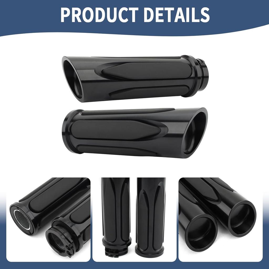 1" 25mm Motorrad Lenkergriffe Kabel Gasgriffe Handgriffe für Harley Sportster 883 XL XR Softail Breakout Dyna Fat Bob Touring Street Glide