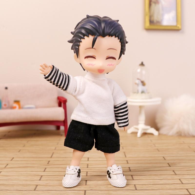 OB11 Clothes Cat Pudding Sweater Hooded Jacket Shorts Shoes for Molly, YMY, GSC Body, 1/12bjd Doll Clothes Toy Clothing