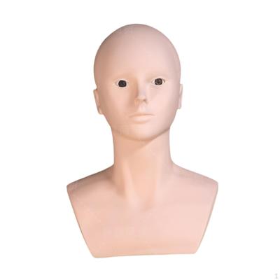 Bald Mannequin Head Manikin Lightweight Makeup Training Wig Stand Holder