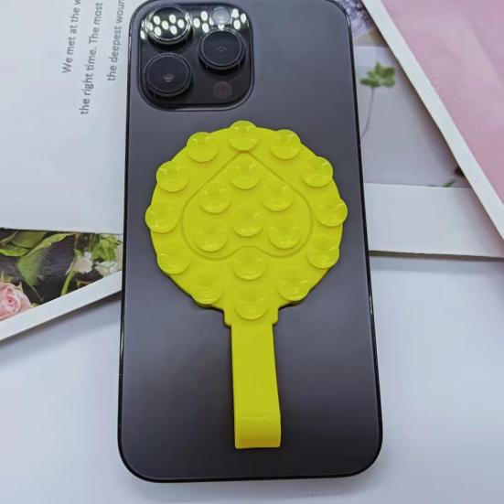 Silikonový přísavkový držák na telefon Cukrově barevný Univerzální Stojan na mobilní telefon Oboustranná přísavka Nástěnný držák pro všechny telefony