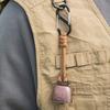 4Pcs Outdoor Bear Bell For Hiking Camping Loud Cast Iron Cowbell With Braided Lanyard Anti-Lost Keychain For Backpacking Walk