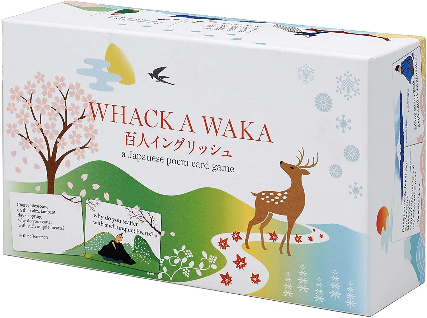 

Whack A WAKA Хякунин-Иссю Инглиш Карута (Японская карточная игра «Чтение» Карута)
