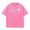 Christian T-Shirt for Men God Is Good Tee Short Sleeve Graphic Letter Printed Cross Religious Quote Casual Top Christian
