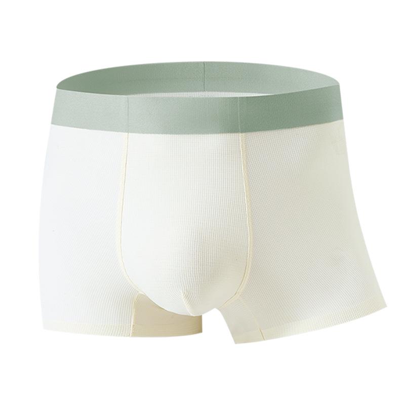 

Новые летние мужские дышащие антибактериальные боксеры из ледяного шелка 3XL цвет морской волны