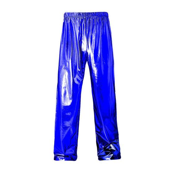 Men Pants Soft Breathable Comfortable Solid Color Elastic Waist Loose Fit Shiny Fashionable Pants Long Trousers